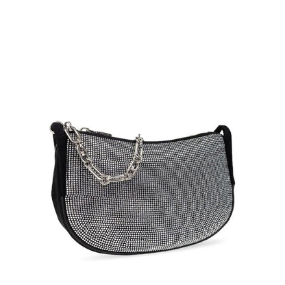 حقيبة كتف كيندال صغيرة من مايكل كورس، مصنوعة من جلد السويد ومزينة بالتطريز