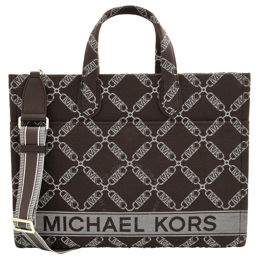 Michael Kors, Michael Gigi Large Empire Logo Jacquard Tote Bag
