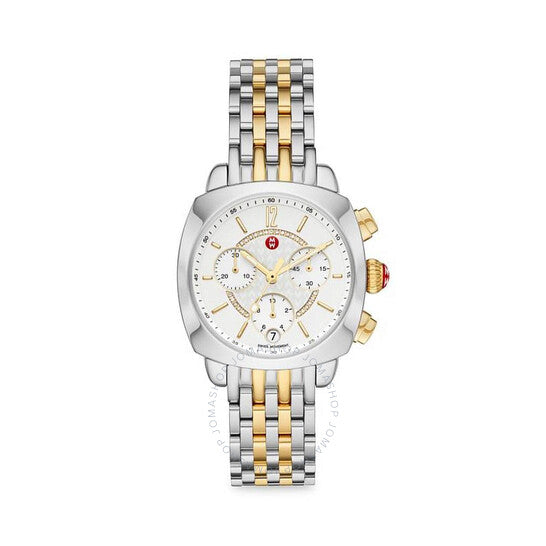 Michele, Ascalon Chronograph Quartz White Dial Ladies Watch