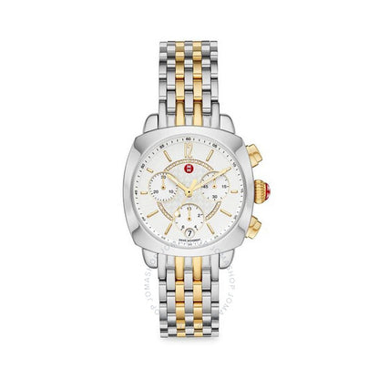 Michele, Ascalon Chronograph Quartz White Dial Ladies Watch