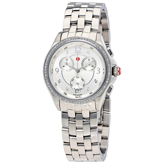 Michele, Belmore Chronograph Silver Dial Ladies Watch