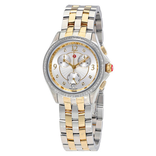 Michele, Belmore Chronograph Silver Dial Ladies Watch