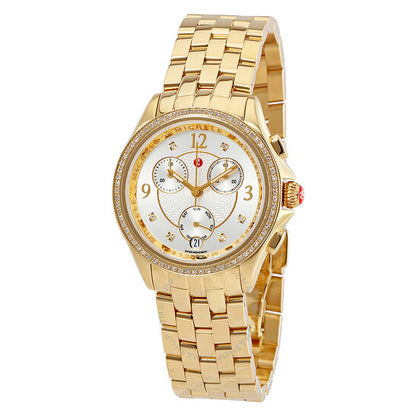 Michele, Belmore Chronograph White Dial Ladies Watch