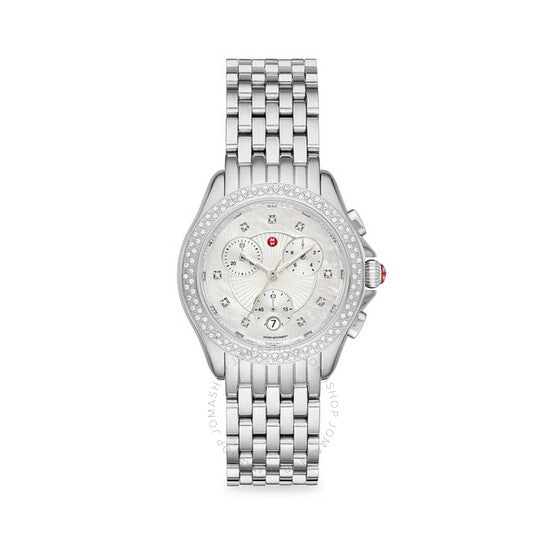 Michele, Belmore Quartz Diamond Silver Dial Ladies Watch