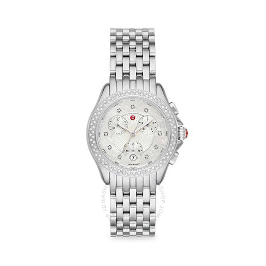 Michele, Belmore Quartz Diamond Silver Dial Ladies Watch