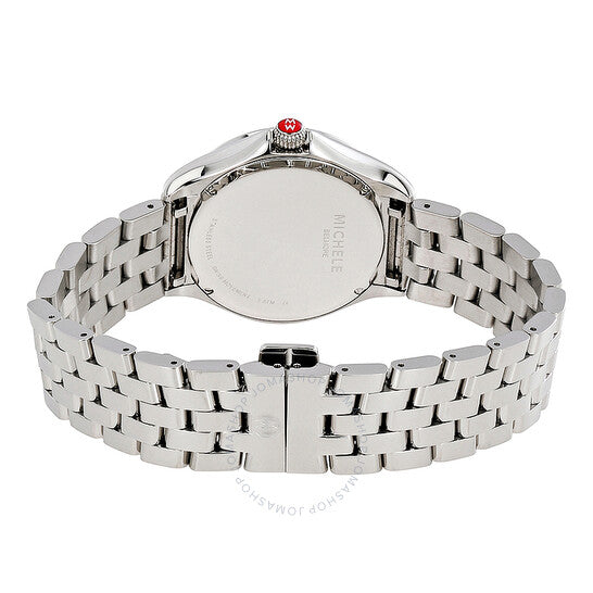 Michele, Belmore White Textured Dial Ladies Watch