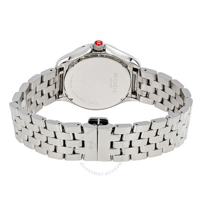 Michele, Belmore White Textured Dial Ladies Watch