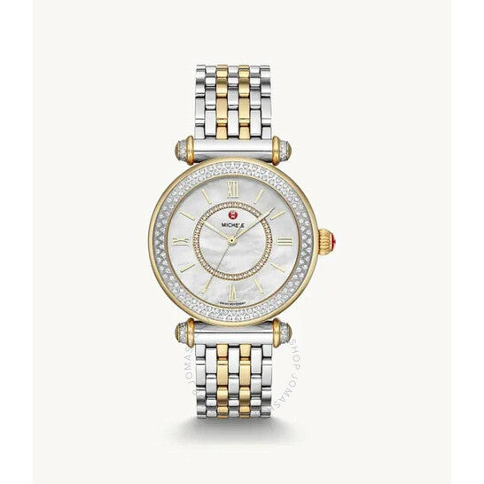 Michele, Caber Automatic Diamond Silver Dial Ladies Watch