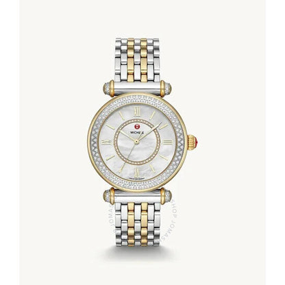 Michele, Caber Automatic Diamond Silver Dial Ladies Watch
