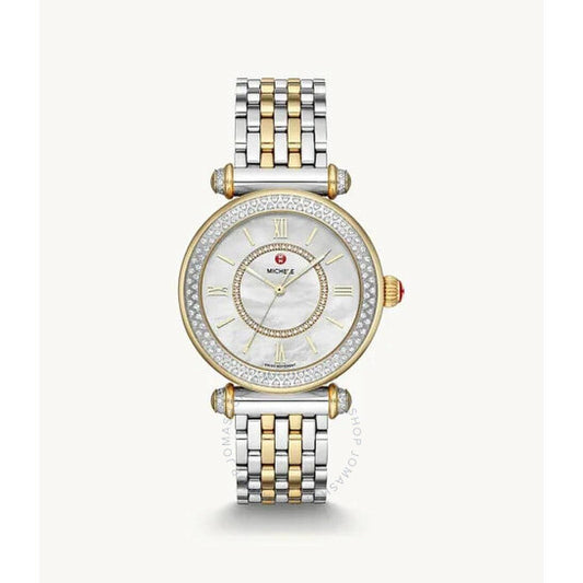 Michele, Caber Automatic Diamond Silver Dial Ladies Watch