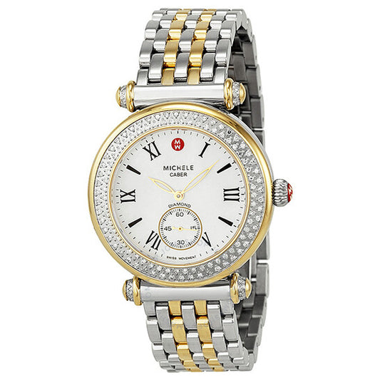 Michele, Caber Diamond Mother of Pearl Dial Ladies Watch