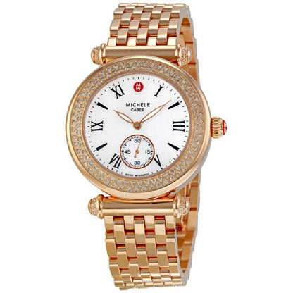 Michele, Caber Diamond Rose Gold-tone Ladies Watch