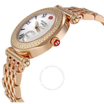 Michele, Caber Diamond Rose Gold-tone Ladies Watch