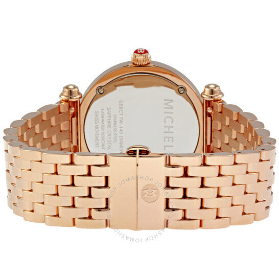 Michele, Caber Diamond Rose Gold-tone Ladies Watch