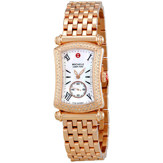 Michele, Caber Park Rose Gold Tone Ladies Watch