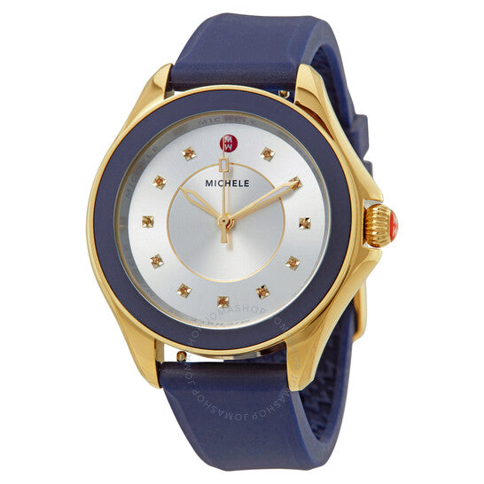 ميشيل، ساعة كيب توباز نسائية بمينا فضي