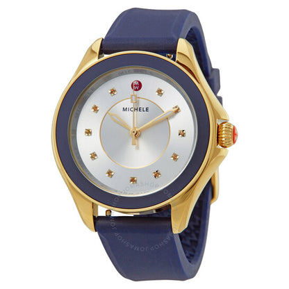 ميشيل، ساعة كيب توباز نسائية بمينا فضي