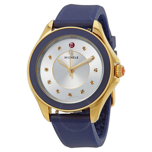 ميشيل، ساعة كيب توباز نسائية بمينا فضي