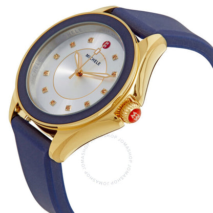 ميشيل، ساعة كيب توباز نسائية بمينا فضي