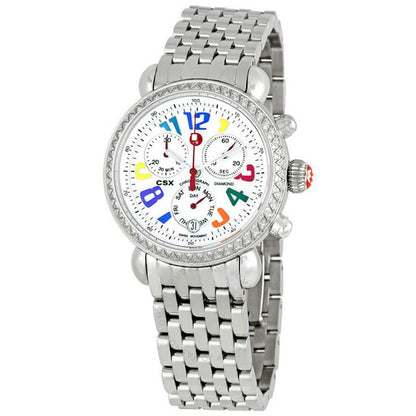Michele, Carousel CSX Diamond Bezel Ladies Watch