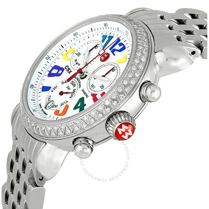 Michele, Carousel CSX Diamond Bezel Ladies Watch