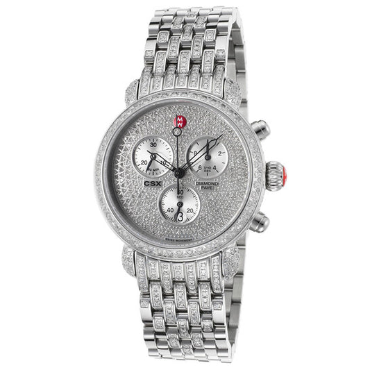 ميشيل، ساعة CSX-36 Ultimate Chronograph Pave Diamond Dial للسيدات