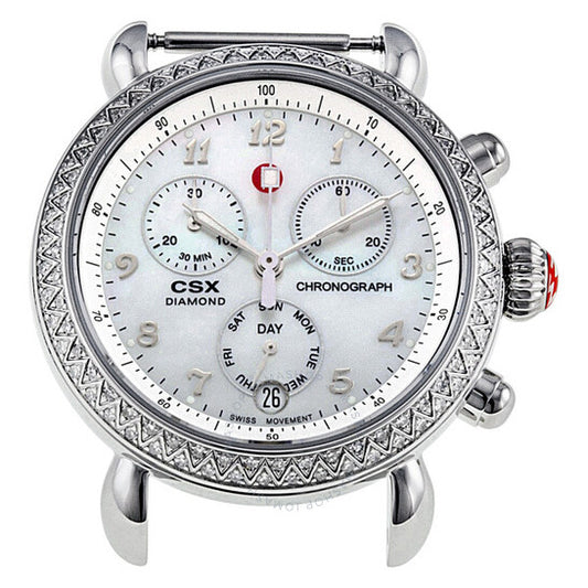 Michele, CSX Chronograph Diamond Bezel Ladies Watch