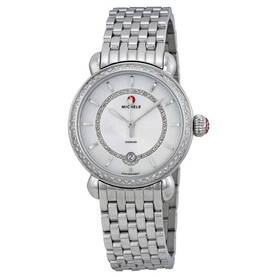Michele, CSX Elegance Stainless Steel Ladies Watch