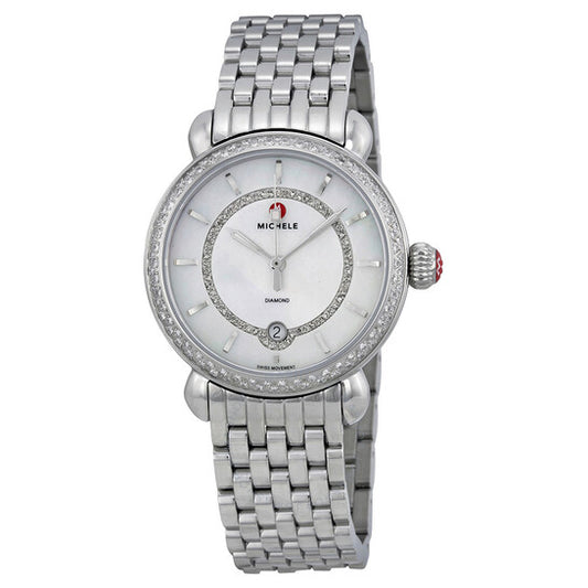 Michele, CSX Elegance Stainless Steel Ladies Watch