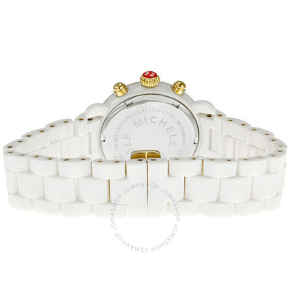 Michele, CSX White Ceramic Diamond Ladies Watch