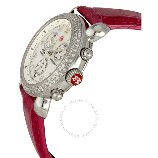 Michele, CSX36 Day Diamond Steel Watch