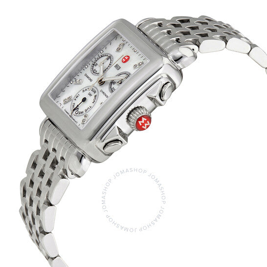 Michele, Deco Chronograph Mother of Pearl Dial Ladies Watch