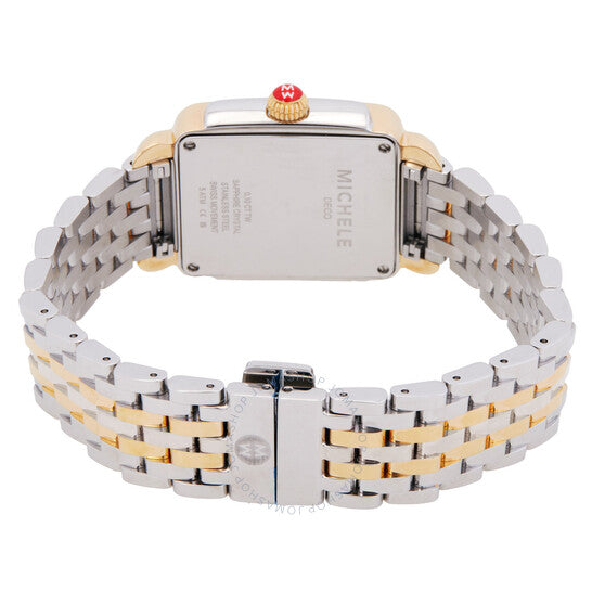 Michele, Deco Chronograph Quartz Diamond Grey Dial Ladies Watch