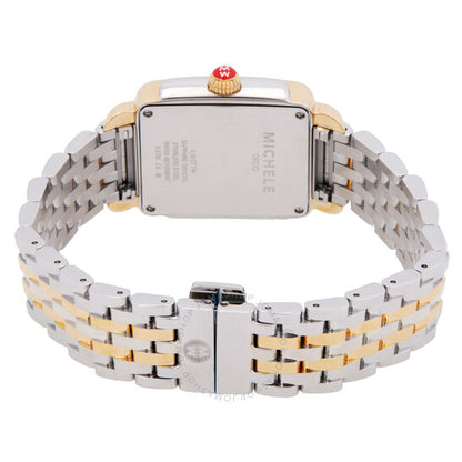 Michele, Deco Chronograph Quartz Diamond Grey Dial Ladies Watch