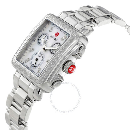 Michele, Deco Day Mother of Pearl Dial Ladies Watch