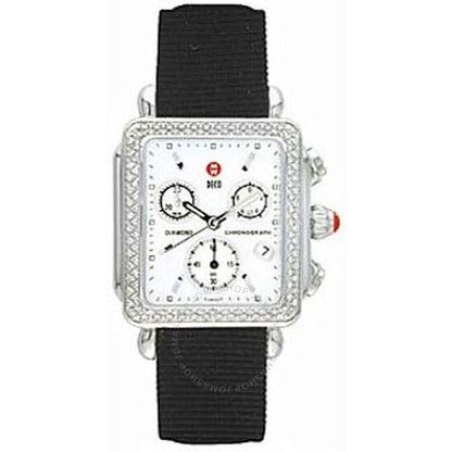 Michele, Deco Diamond Black Ladies Watch