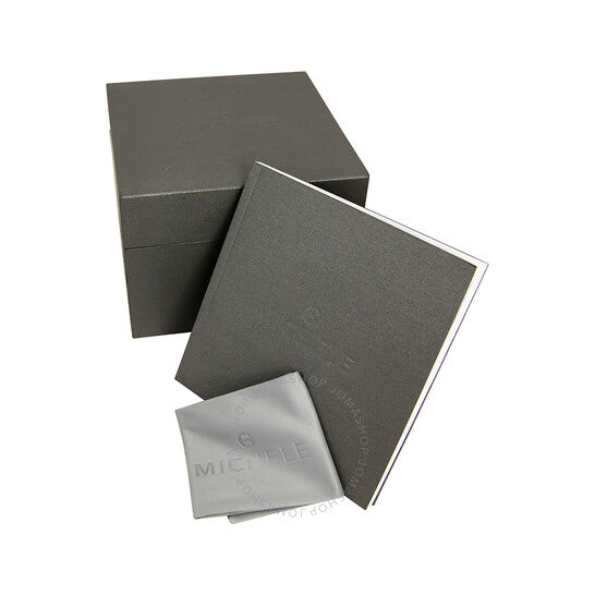 Michele, Deco Diamond Chronograph Blue Dial Ladies Watch