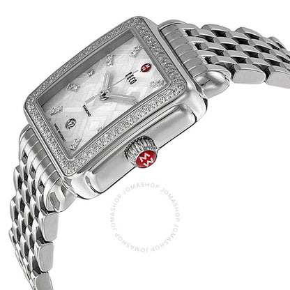 Michele, Deco Diamond Geometric Mosaic Ladies Watch
