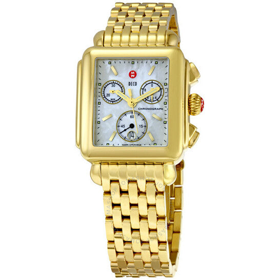 Michele, Deco Gold Tone Ladies Watch MW