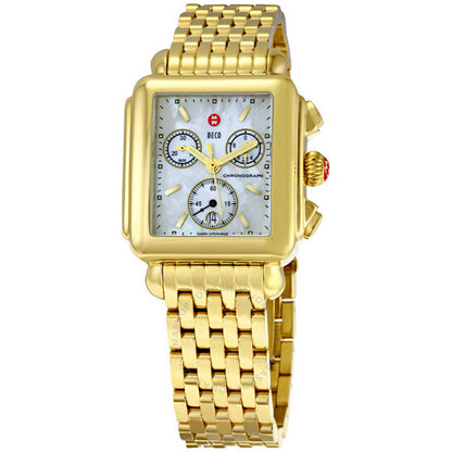 Michele, Deco Gold Tone Ladies Watch MW