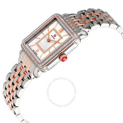 Michele, Deco II Mother of Pearl Dial Ladies Watch