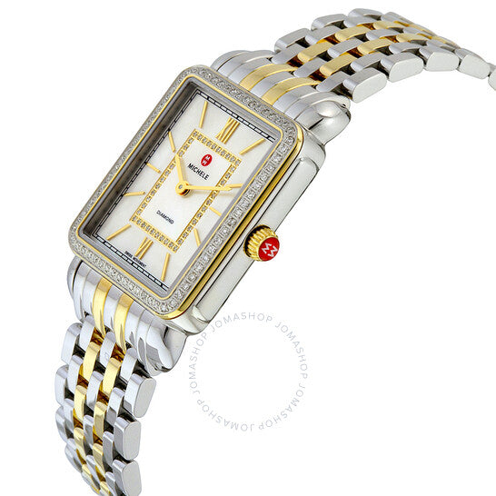 Michele, Deco II Mother of Pearl Dial Ladies Watch