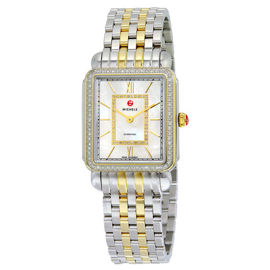 Michele, Deco II Mother of Pearl Dial Ladies Watch