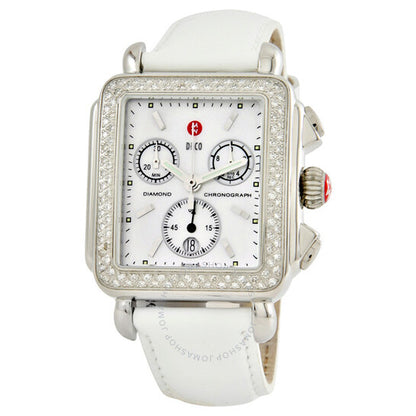 Michele, Deco Ladies Diamond Chronograph Watch