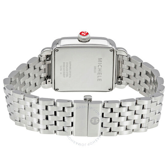 Michele, Deco Madison Beige Sunray Dial Diamond Ladies Watch