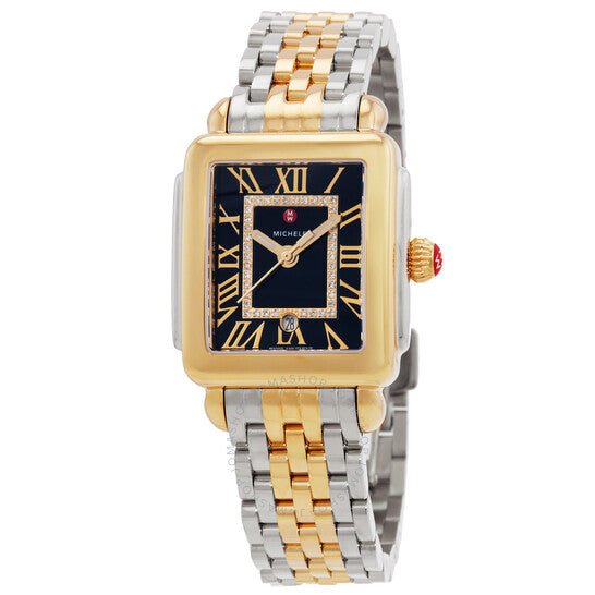 ميشيل، ساعة ديكو ماديسون كوارتز نسائية بمينا سوداء