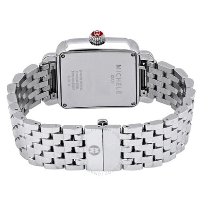 ميشيل، ساعة ديكو ماديسون الفضية المرصعة بالماس للسيدات