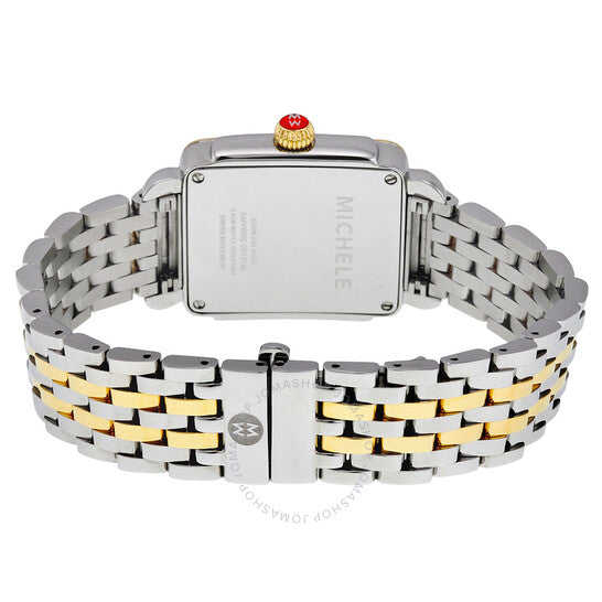 Michele, Deco Mother of Pearl Dial Two-tone Ladies Watch