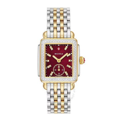 Michele, Deco Quartz Diamond Ladies Watch
