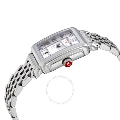 ساعة ميشيل ديكو كوارتز للسيدات بمينا أبيض